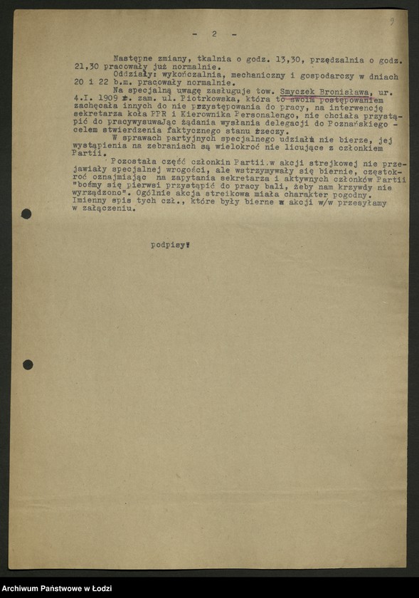 Obraz 10 z jednostki "Sprawozdania ze strajków według zakładów t. 1"