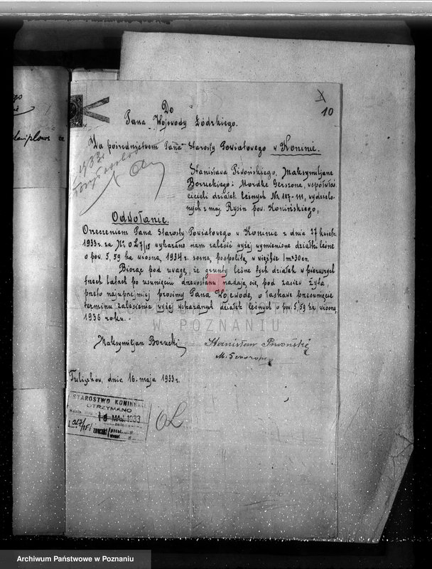 Obraz 14 z jednostki "Sprawa wydzielenia gruntów leśnych z majątku Rysin powiat koniński"