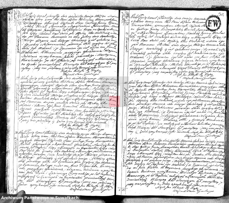 image.from.unit.number "Akta Cywilne Urodzonych Gminy Krasnopolskiey Pttu Seyneńskiego od Ru 1814."