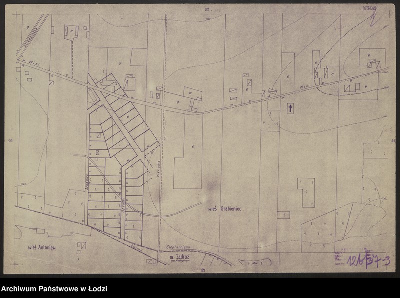 Obraz 3 z jednostki "Plan miasta Łodzi Sekcja NW 47"