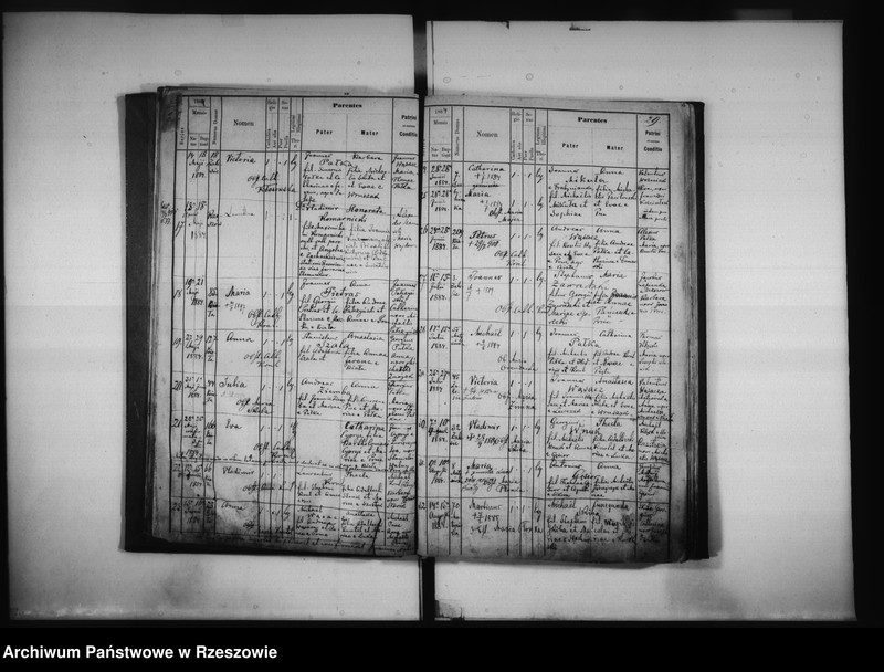 image.from.unit.number "Księga urodzeń Biała, Matysówka, Zalesie Drabinianka, Rzeszów, Tyczyn"