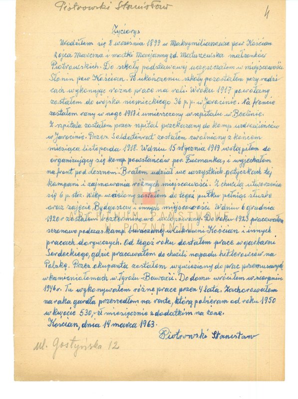 Obraz 18 z jednostki "Życiorysy powstańców wielkopolskich: P - tom V /Piotrowski Marcin - Polarek Paweł/."