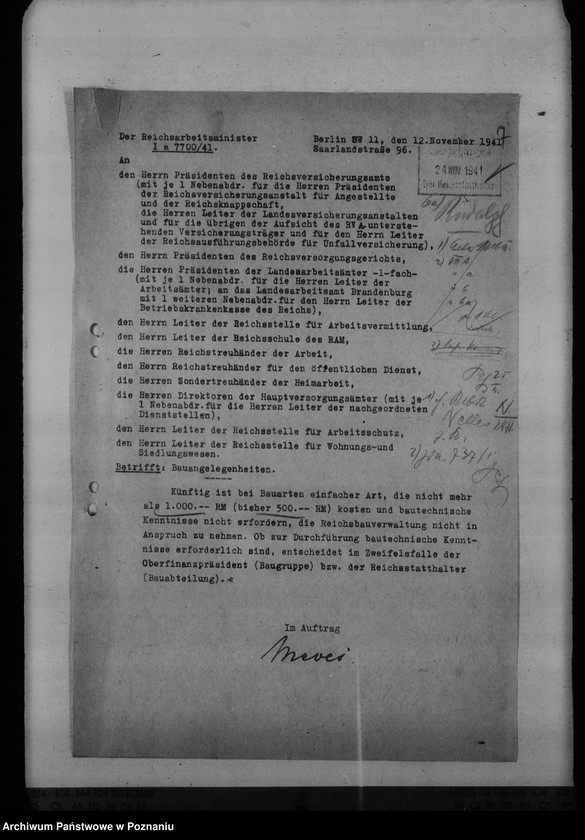 Obraz 11 z jednostki "Unterbringung der Arbeitsämter"