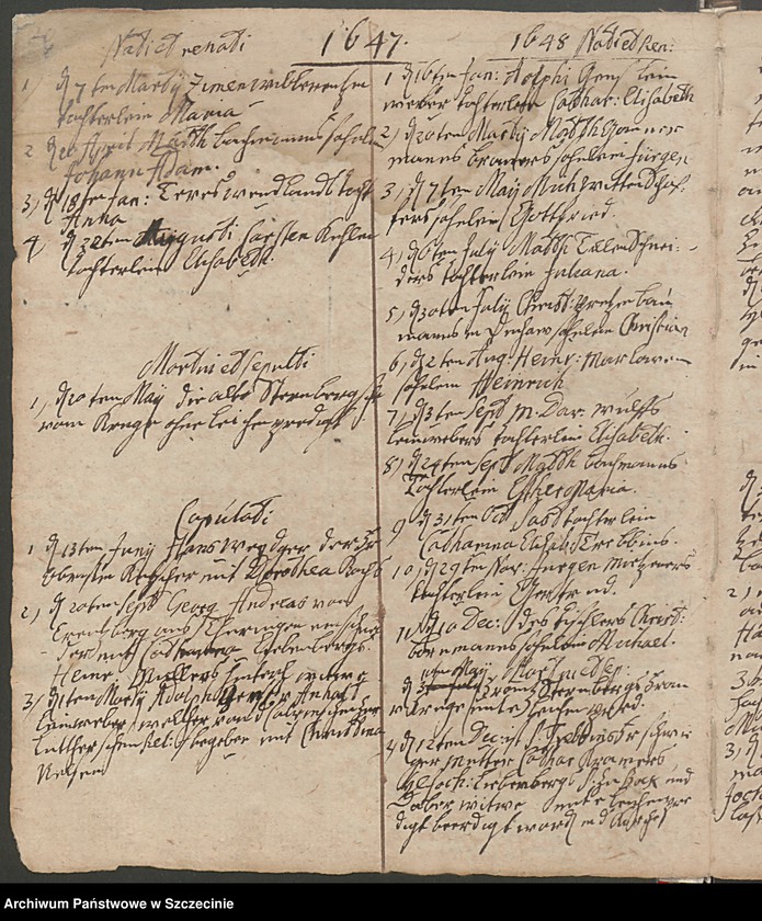 image.from.collection.number "Księga urodzonych, ochrzczonych, poślubionych i zmarłych z parafii Jasienica (Jasenitz) z lat 1641-1776"