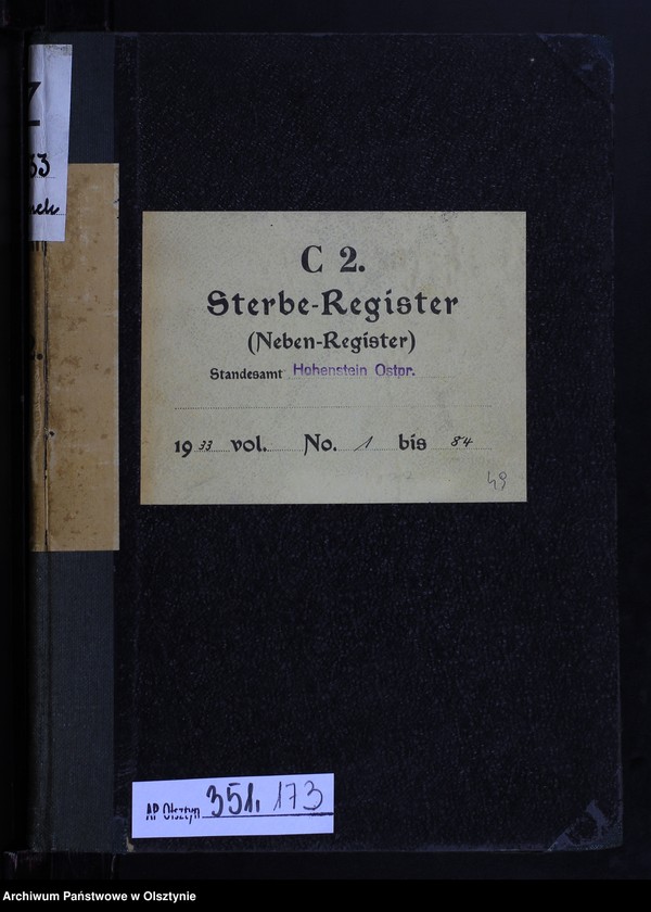 image.from.unit.number "Sterbe-Neben-Register Nr 1 - 84"