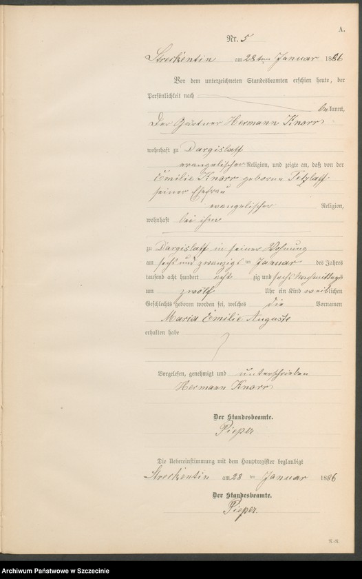 Obraz 8 z jednostki "Geburts-Register (Neben-Register)"