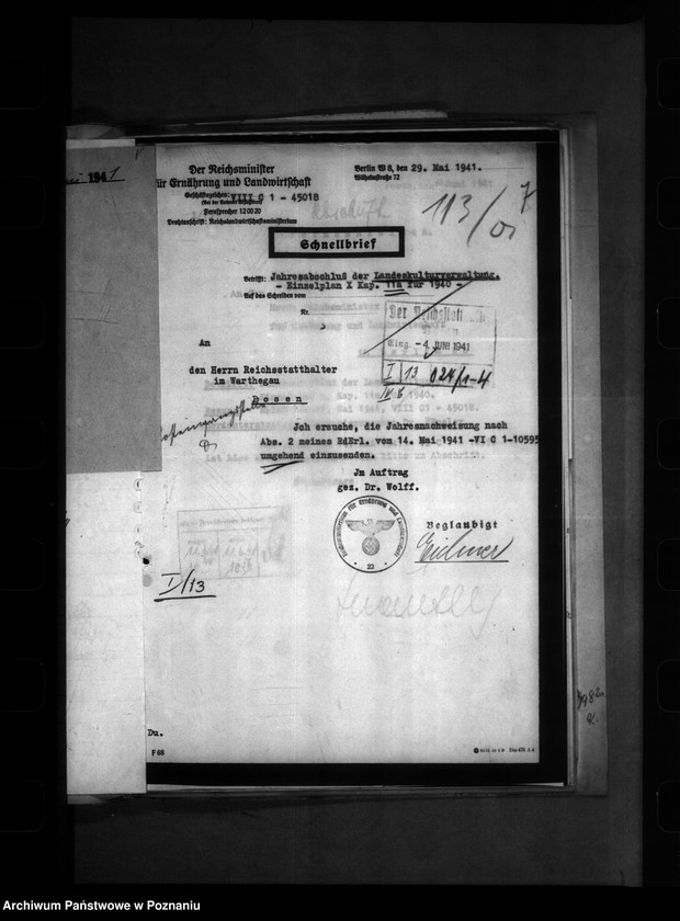 Obraz 11 z jednostki "Landeskulturverwaltung (Siedlung und Umlegung)"