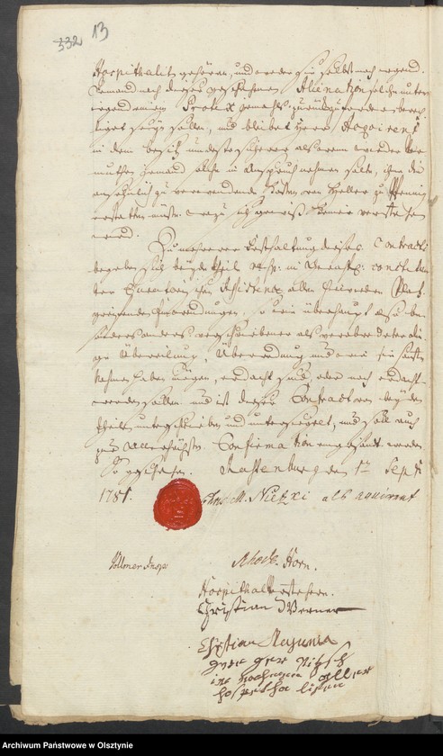 image.from.unit.number "Wegen der auf Erbpacht auszuthuenden Sechs Bruchbeete bey den Rastenburgschen Amts Hospital"