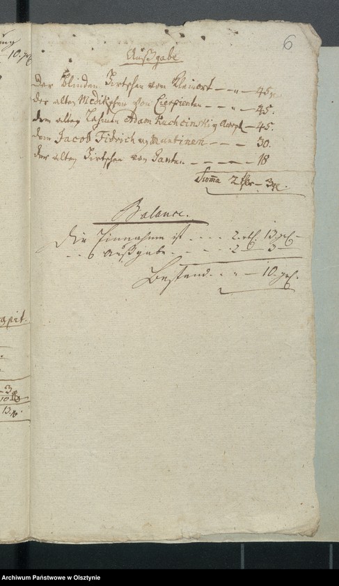 image.from.unit.number "Armen-Cassen-Rechnung bey der Gemeinde Aveyden"