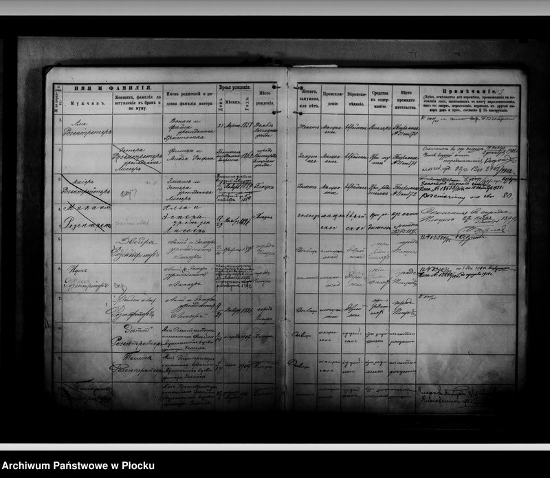 image.from.unit.number "[Księga zamknięta ludności stałej m. Płocka - ul. Więzienna nr 31]"