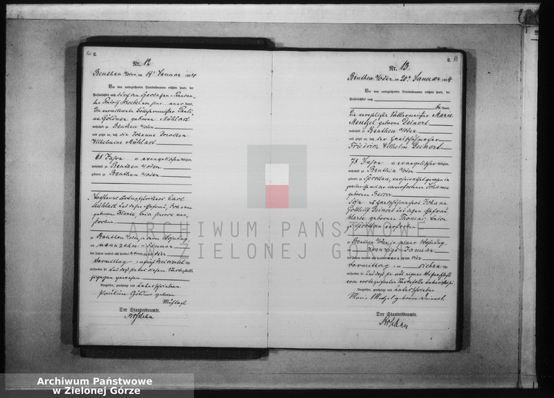 Obraz 11 z jednostki "[Księga aktów zgonów rok 1894 od nr 1 do nr 124]"