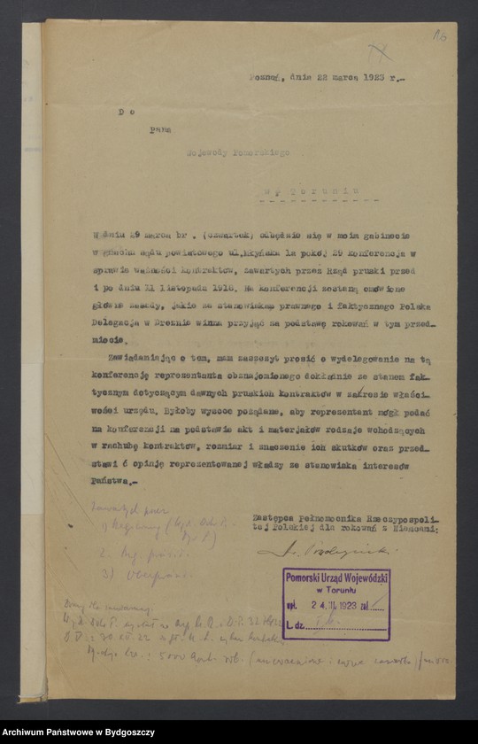 image.from.unit.number "[Kontrakty rządu niemieckiego dot. majątków, praw i interesów związanych z przejęciem terytorium byłego zaboru pruskiego]"