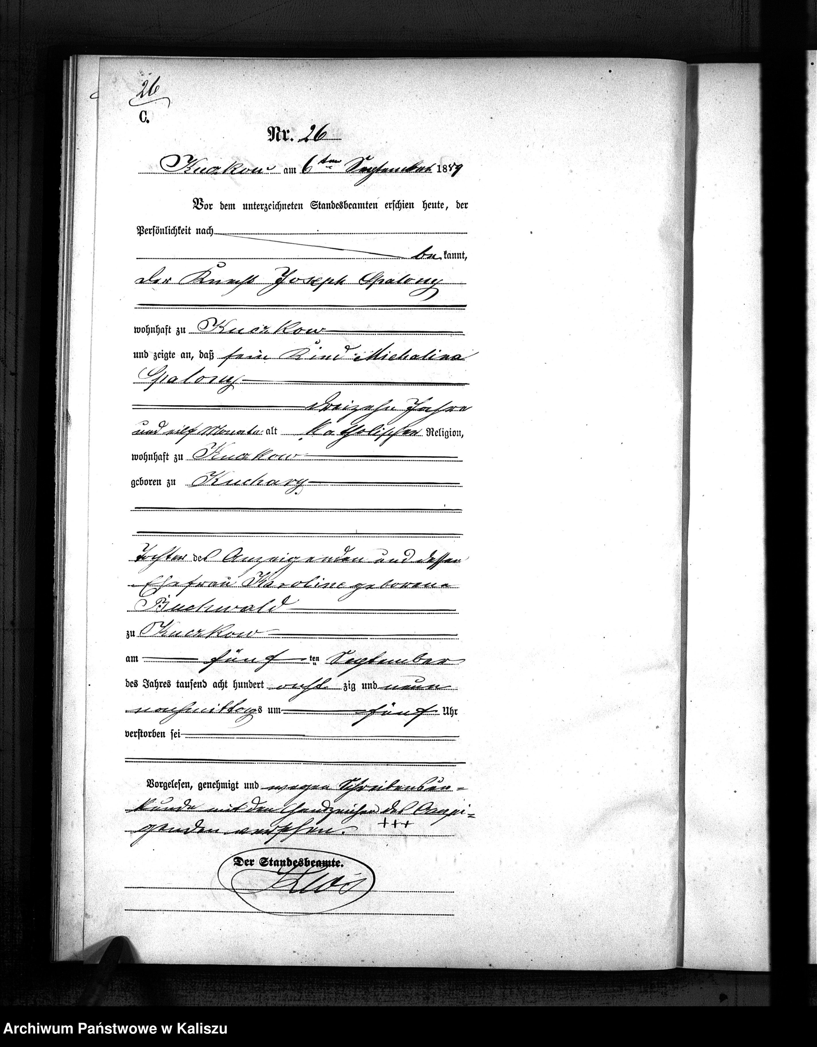 Skan z jednostki: [Księga zgonów]