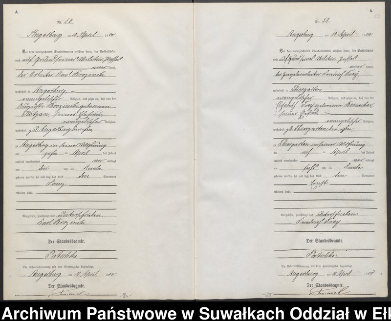 image.from.unit.number "Geburts-Neben-Register des Preussischen Standes-Amtes Angerburg Kreis Angerburg"