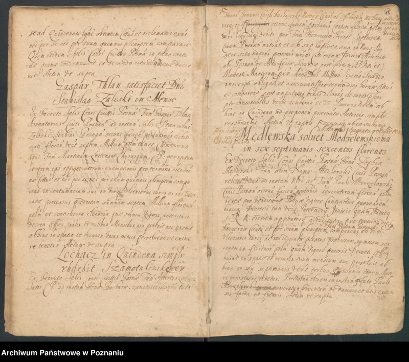 Obraz 15 z jednostki "Protocolon anni 1641actorum officii consularis Posnaniensis."