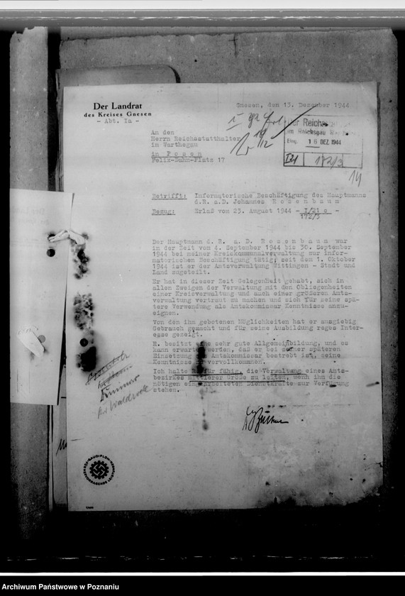 Obraz 18 z jednostki "Rosenbaum, Karl - komisarz obwodowy"