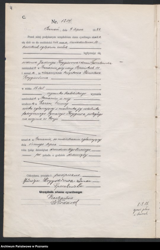 image.from.unit.number "Księga miejscowa zgonów tom III [Rejestr główny zgonów]"