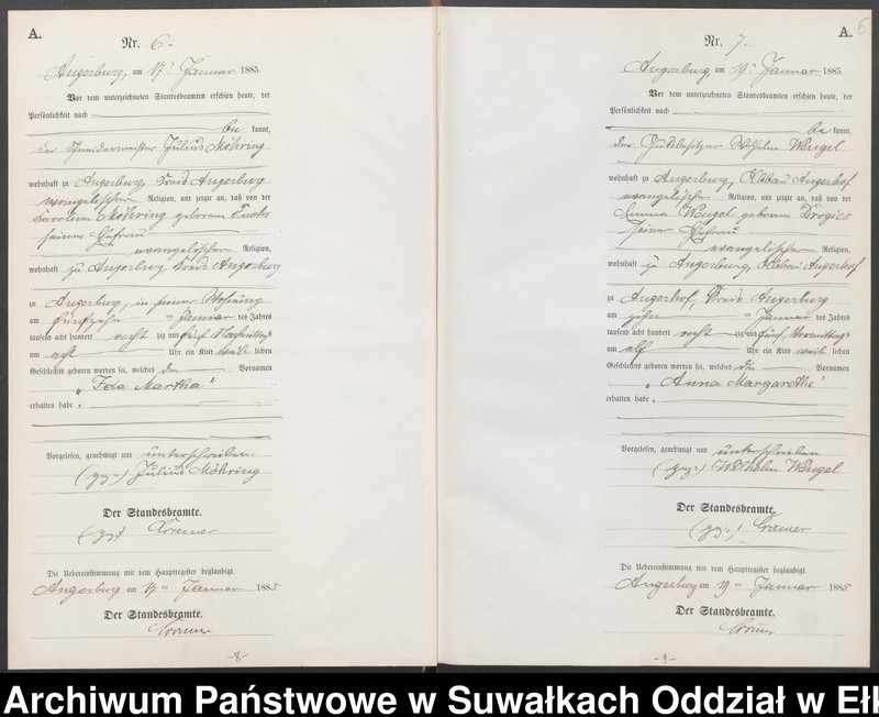 image.from.unit.number "Geburts-Neben-Register des Preussischen Standes-Amtes Angerburg Kreis Angerburg"