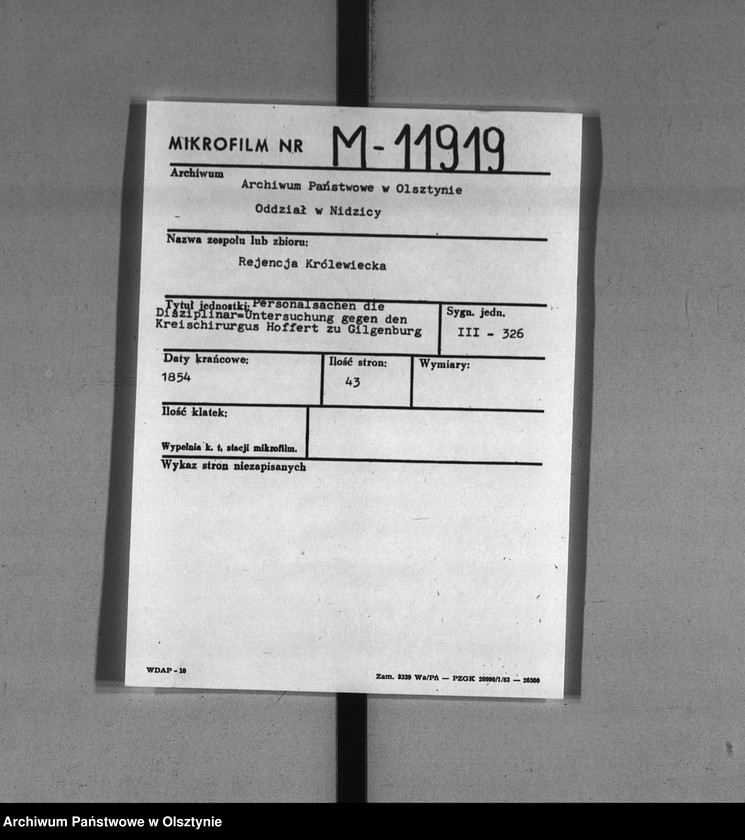 image.from.unit.number "Disziplinar-Untersuchung gegen den Kreischirurgus Hoffer zu Gilgenburg"