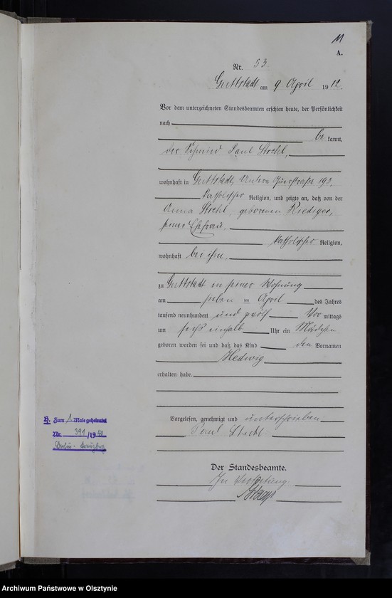 image.from.unit.number "Geburts-Neben-Register Nr 43-151"