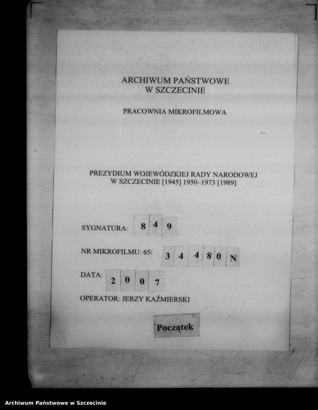 Obraz 1 z jednostki "Protokół posiedzenia Prezydium Wojewódzkiej Rady Narodowej nr 15, miesiąc kwiecień"