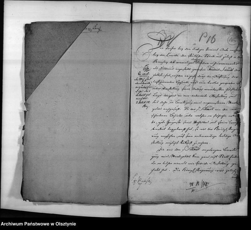 image.from.unit.number "Anstellung des Kanzleigehülfen Schidt [Friedrich]"