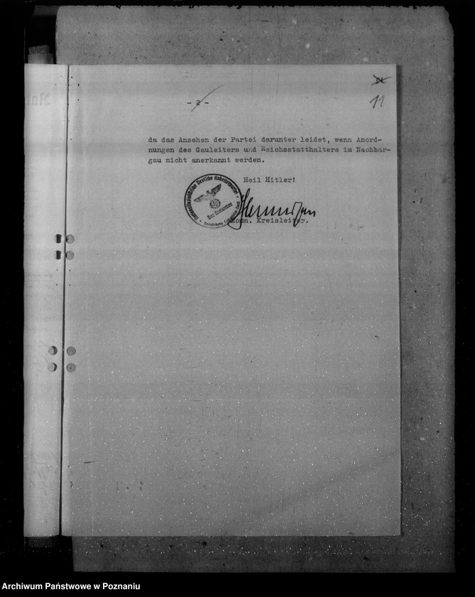 Obraz 15 z jednostki "Zarządzenia i korespondencja w sprawie zaświadczeń o pochodzeniu niemieckim"