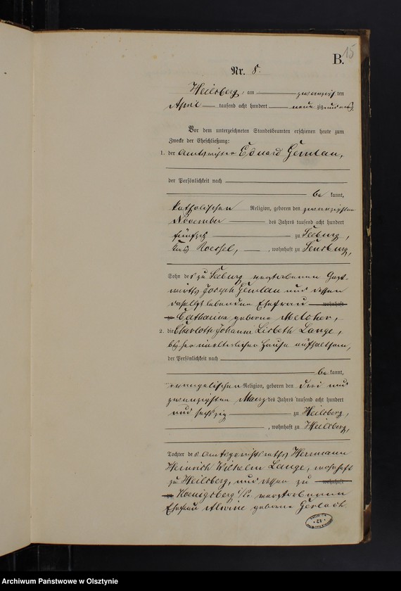 image.from.unit.number "Heiraths-Haupt-Register Nr 1 - 28"