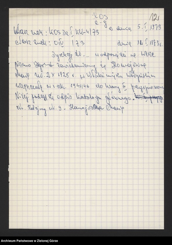 image.from.unit.number "Państwowe Gimnazjum i Liceum Koedukacyjne w Zielonej Górze -katalog główny klasa IV przyśp.- rok szkolny 1945/1946"