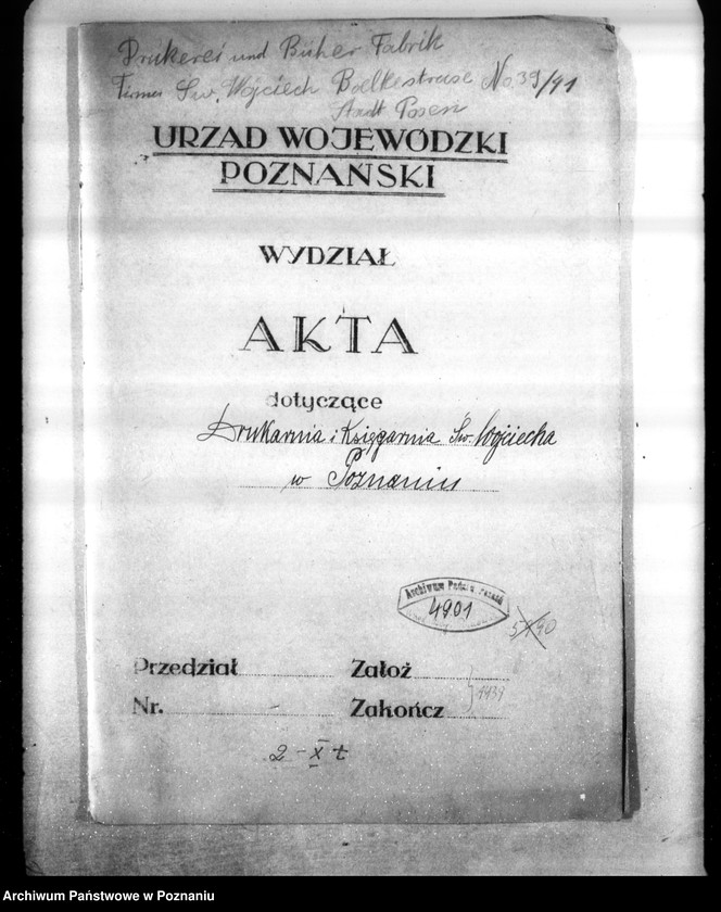 Obraz 4 z jednostki "Drukarnia i księgarnia św. Wojciecha w Poznaniu nr woj. 7339"