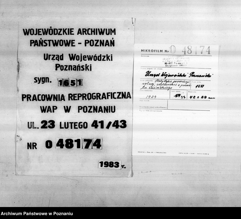 Obraz 1 z jednostki "Statystyka produkcji rolnej - zestawienie z powiatu żnińskiego"