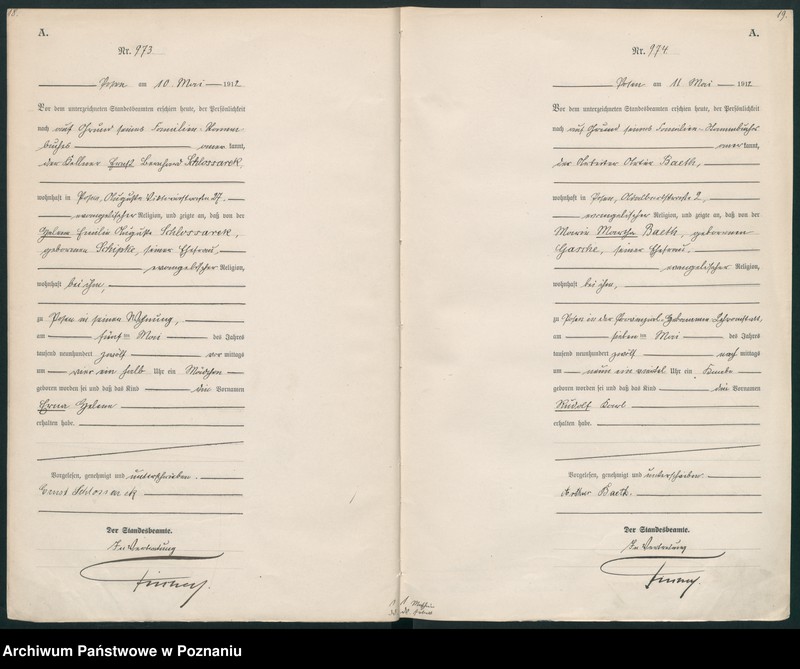 Obraz 12 z jednostki "Księga miejscowa urodzeń tom III [Rejestr główny urodzeń]"