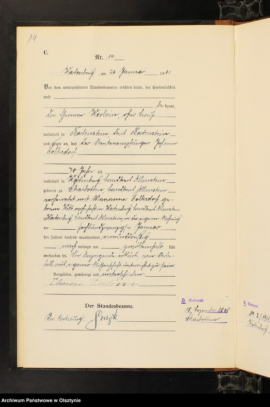 image.from.unit.number "Sterbe-Haupt-Register Nr 1 - 110"