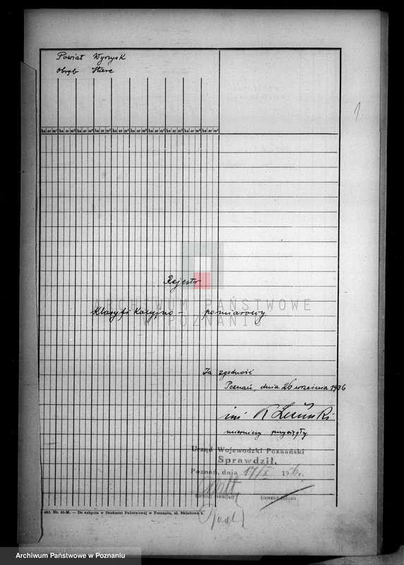 Obraz 5 z jednostki "Rejestr klasyfikacyjno-pomiarowy majątku Stare powiatu wyrzyskiego"