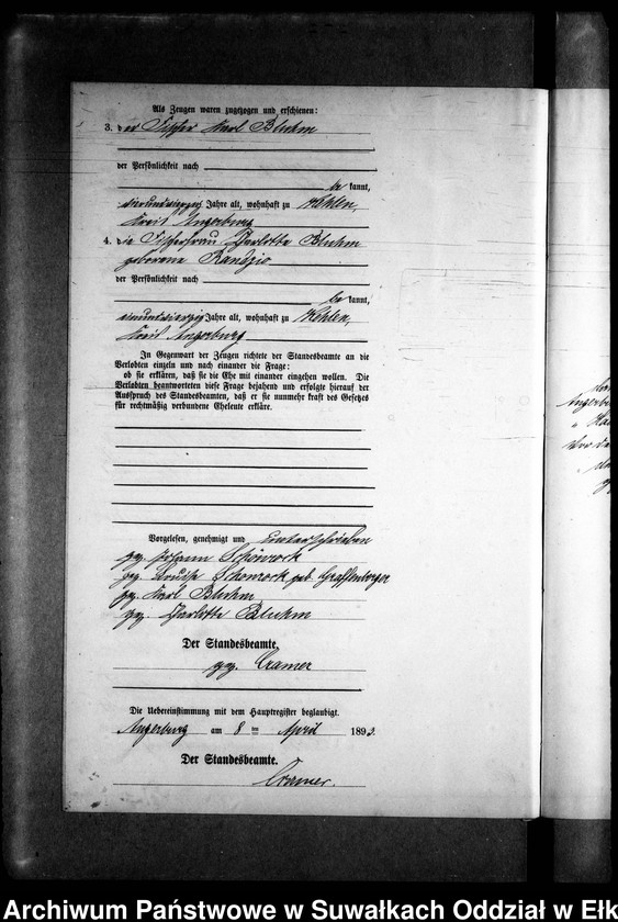 image.from.unit.number "Heiraths-Neben-Register des Preussischen Standes-Amtes Kehlen Kreis Angerburg"