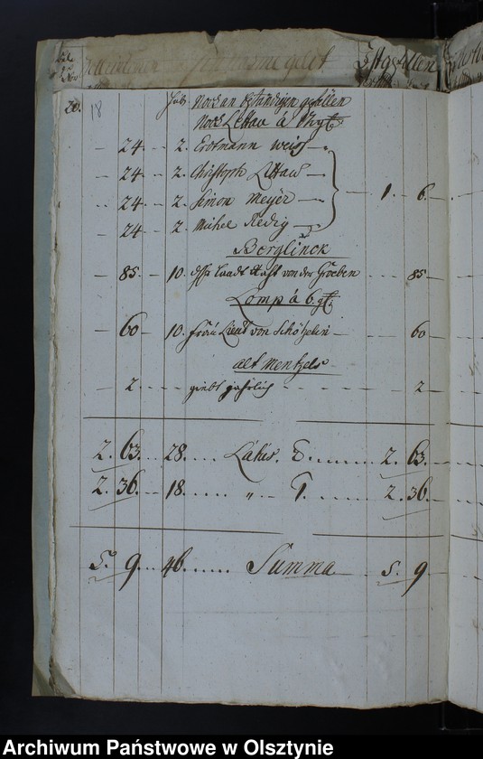 image.from.unit.number "Jahr Kirchen Rechnung der Waltersdorfschen Kirche aller Einnahme und Ausgabe wie auch Bau-Rechnung"