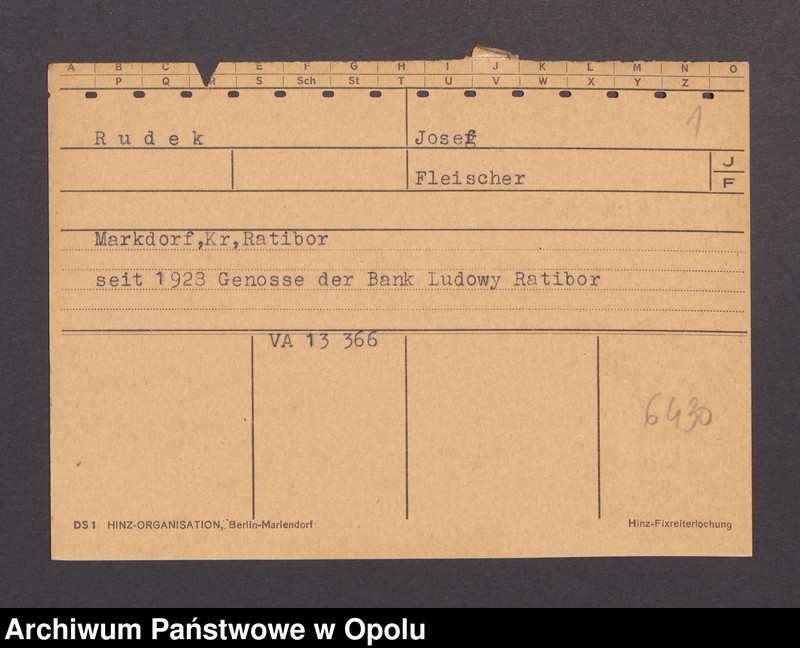 Obraz 3 z jednostki "[Rudek Josef, zam. Markdorf]"