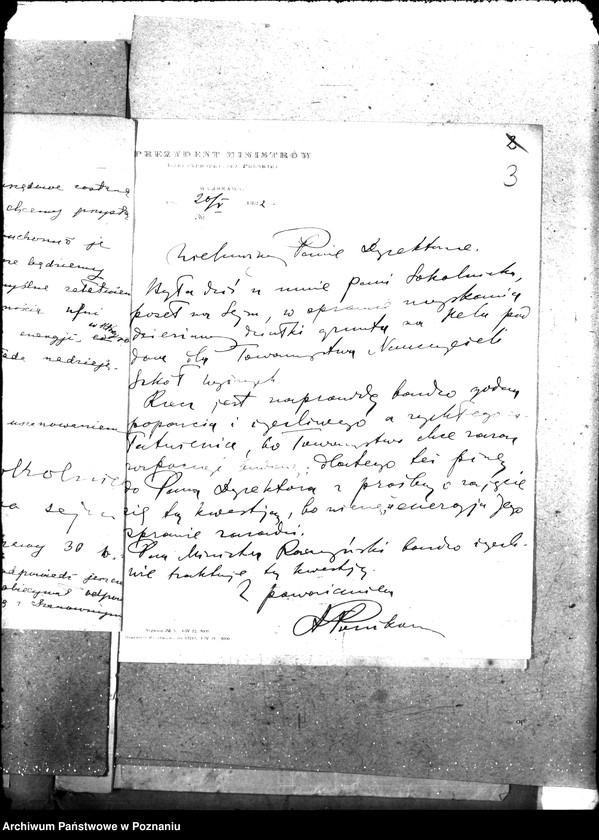 Obraz 7 z jednostki "Opcje, sprawy kolonizacyjne, przewłaszczenia, eksmisje kolonistów [organizacyjne i parcelacyjne]"