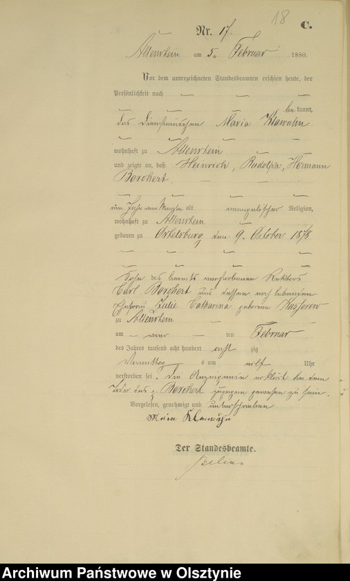 image.from.unit.number "Sterbe-Haupt-Register Nr 1 - 240"