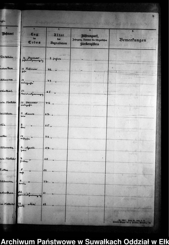 image.from.unit.number "Verzeichnis der Gesterbenen in der Parochie Wielitzken vom Jahre 1916-1944"
