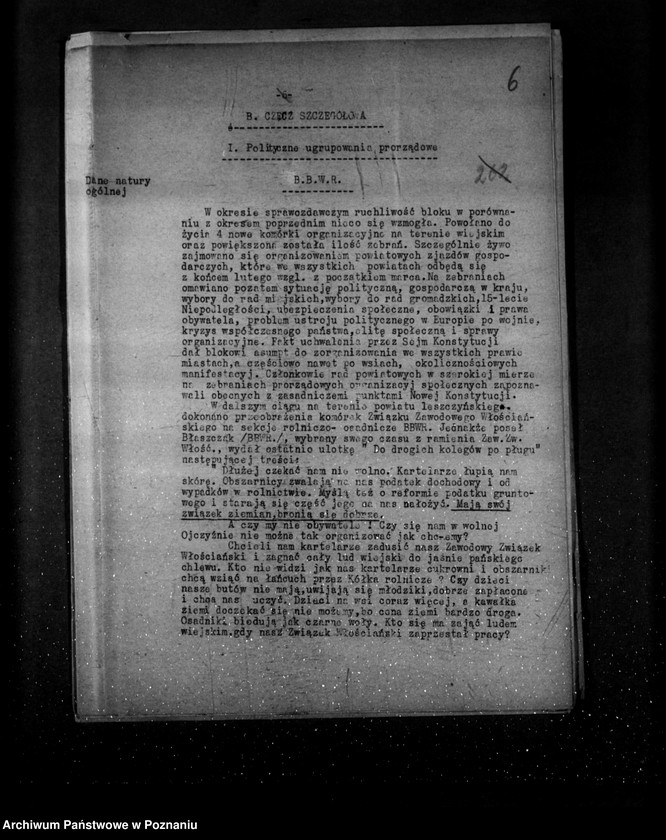 Obraz 10 z jednostki "Sprawozdania z polskiego legalnego ruchu politycznego za miesiące styczeń, luty, marzec 1934 r."