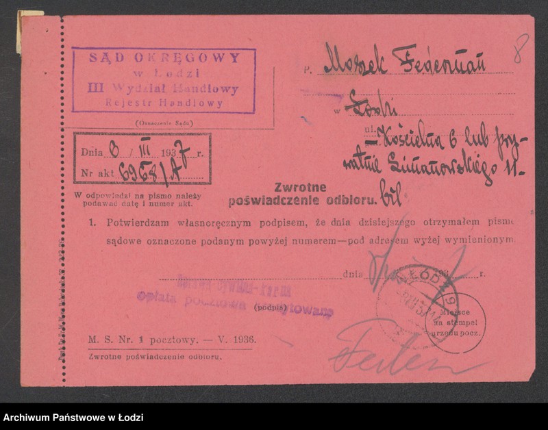 Obraz 10 z jednostki "Moszek Federman – sklep kolonialny spożywczy"