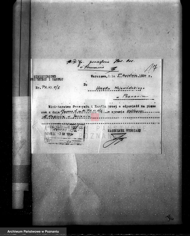 Obraz 20 z jednostki "Młyn parowy w Jasieniu pow. kościański własność M. Klupiec nr woj. kotła 3660"