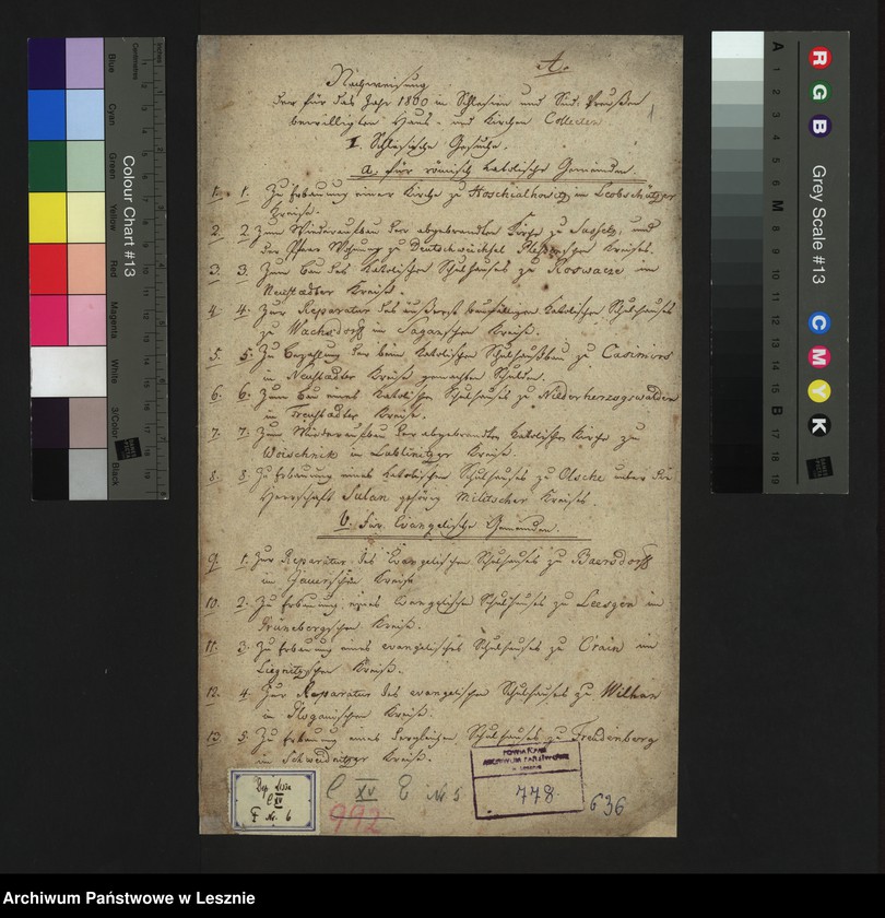 Obraz 3 z jednostki "[Nachweisung der für das Jahr 1800 in Schleisen und Südpreussen bewilligten Haus und Kirchen-Kollekten]"