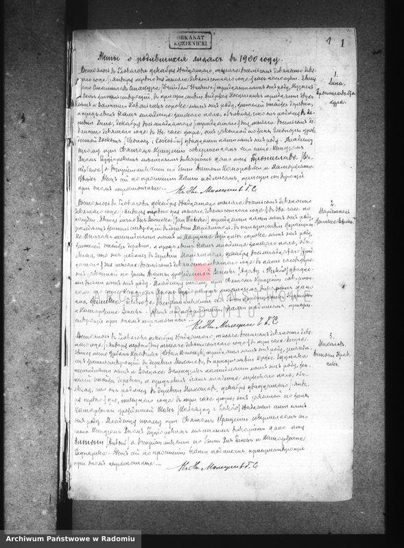 image.from.unit.number "Dublikat aktov graždanskago sostoâniâ ob urodivših, brakosočetavšihsâ i umerših v prihoda Glovačev za 1900 god"