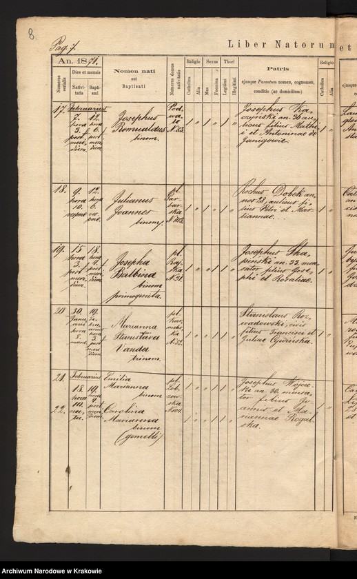 Obraz 11 z jednostki "[Akta urodzeń]"