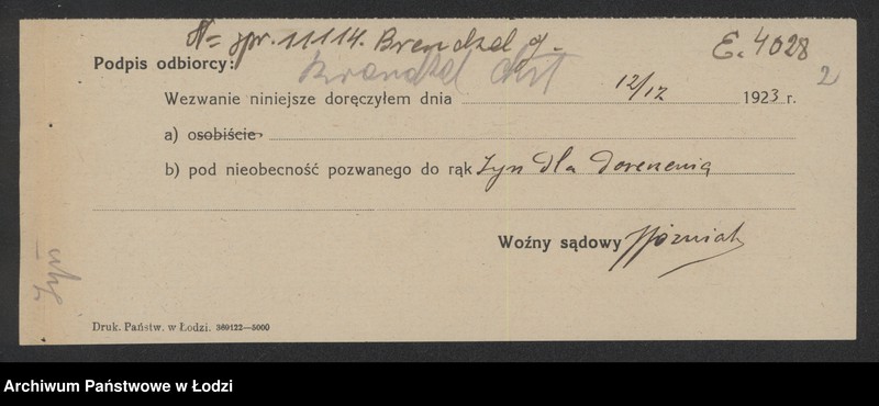 Obraz 4 z jednostki "Jankiel Brandzel – sprzedaż owoców"