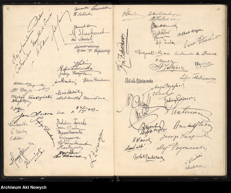 image.from.unit.number "Genialnemu Wirtuozowi Ignacemu Paderewskiemu w hołdzie - widzowie filmu "Sonata Księżycowa". Warszawa, kino "Cassino" 1937 (List dyrekcji kina, album podpisów widzów)"