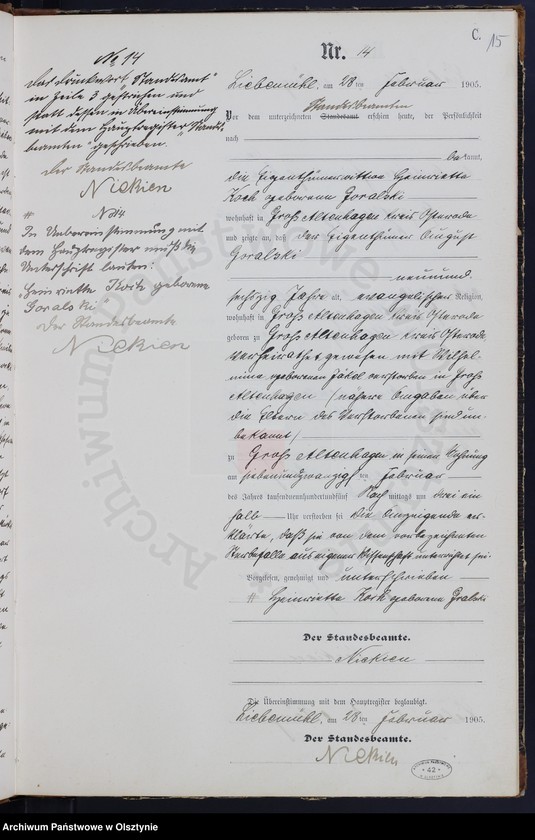 image.from.unit.number "Sterbe-Neben-Register Nr 1 - 87"