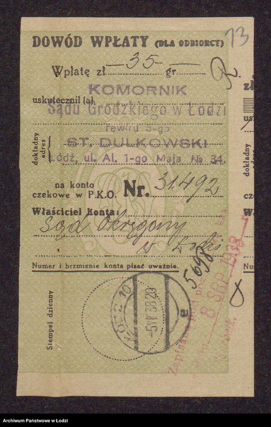 Obraz 15 z jednostki "Betes- Jankiel Szulim Finkler, Jakub Frydman, Mendel Frydman, Lajbus Rozenfeld, Judka Blakowski- sprzedaż przędzy i manufaktury bawełnianej"